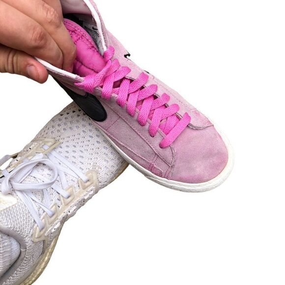 RARE 2013 Nike Blazer Mid High Top 'Curved Pink' Size 6.5 - Picture 3 of 16